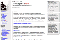 Desktop Screenshot of foreningenstopp.se