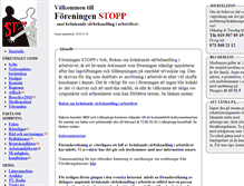 Tablet Screenshot of foreningenstopp.se